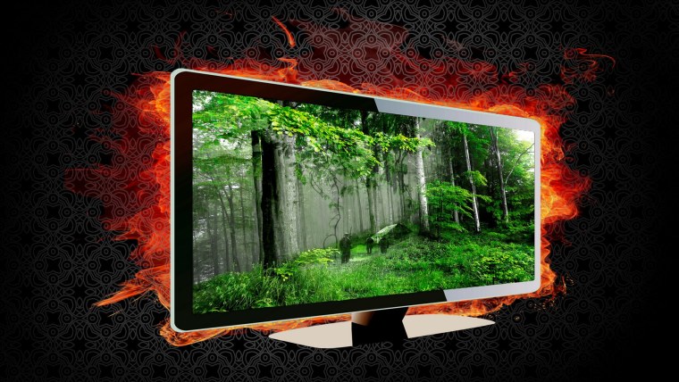 Телевизор на природе