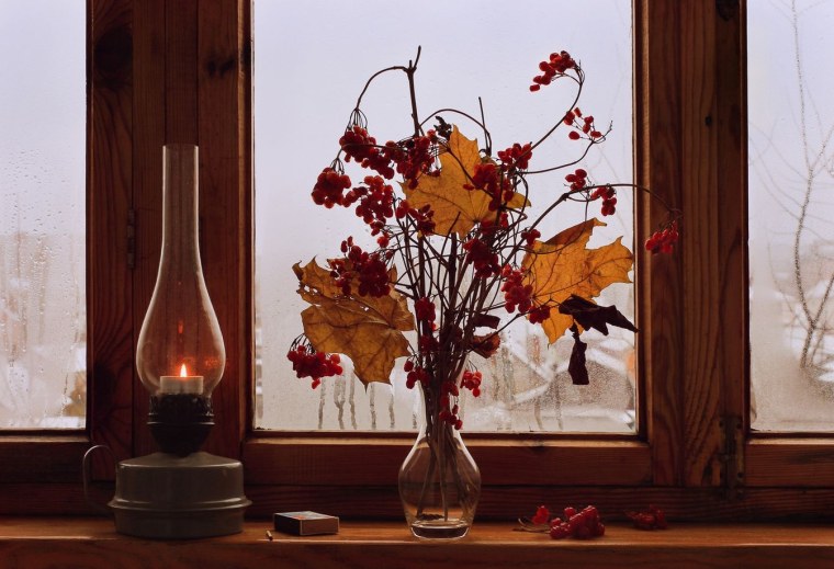 Фото за стеклом в дождливую погоду осеннюю