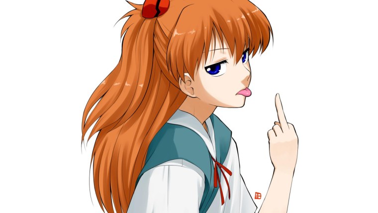 Аска Лэнгли прическа