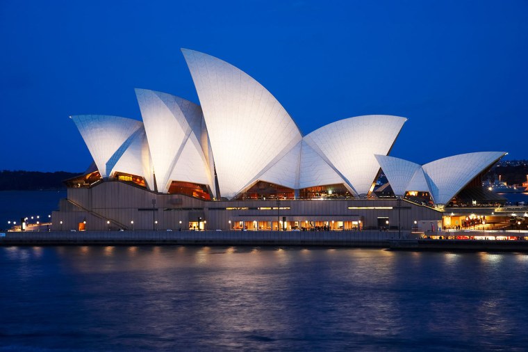 Город Сидней в Австралии оперный театр