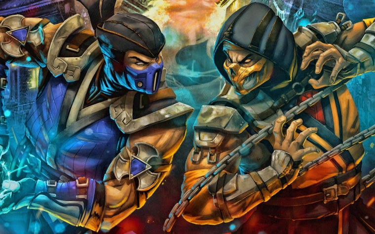 Мортал комбат Скорпион и саб Зиро