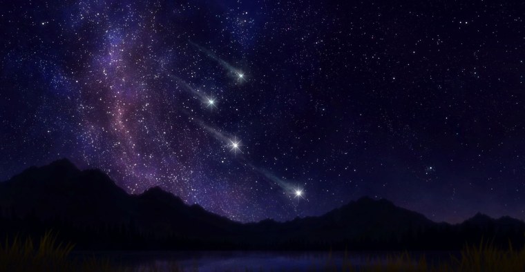 Ночное небо со звездами