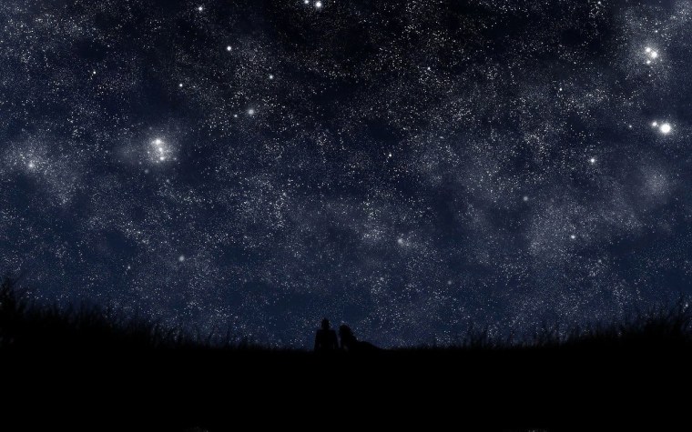 Ночное небо со звездами