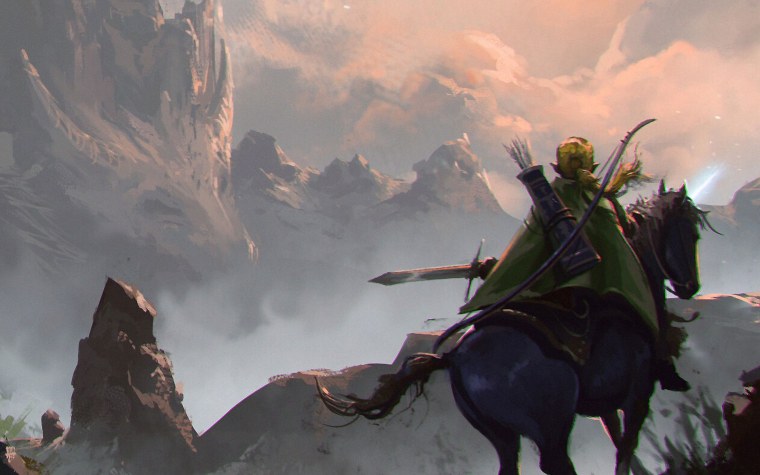 Эльф лучник всадник