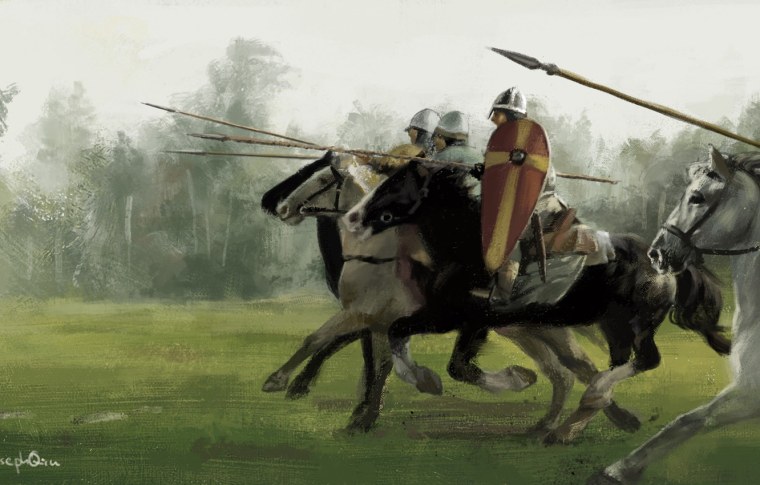 Атака рыцарской кавалерии