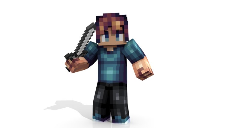 Человек из МАЙНКРАФТА без фона