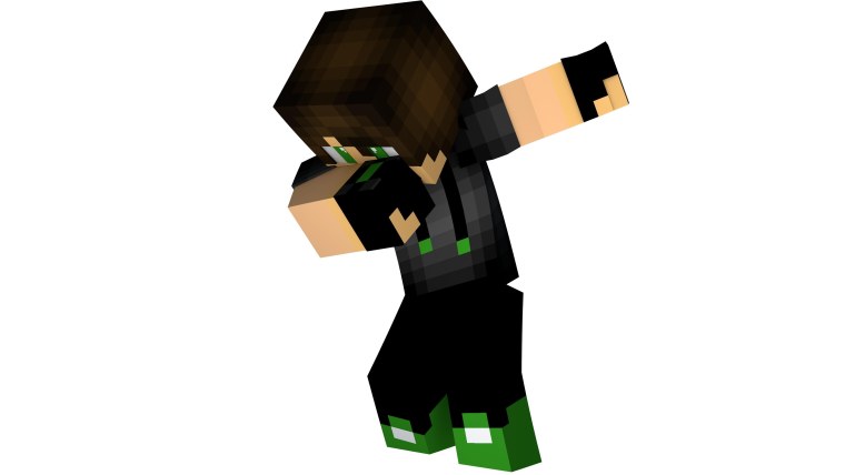 Человек из МАЙНКРАФТА без фона