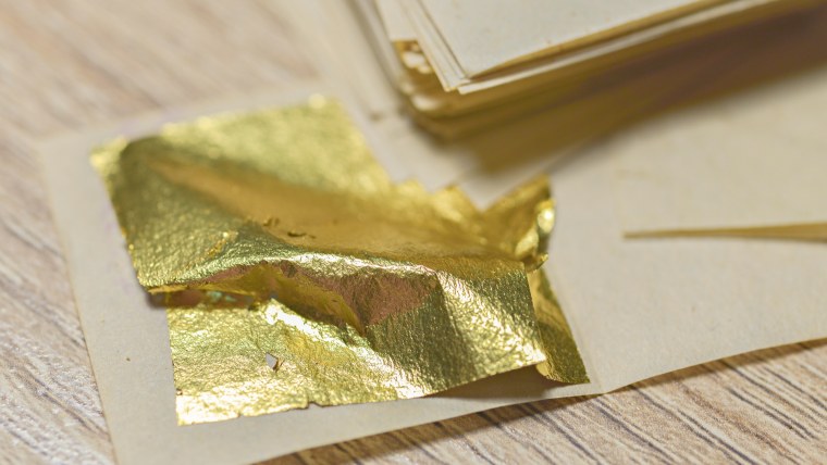 Поталь листовая - золото