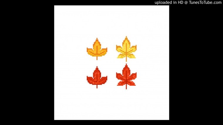 Осенний листик пиксельный