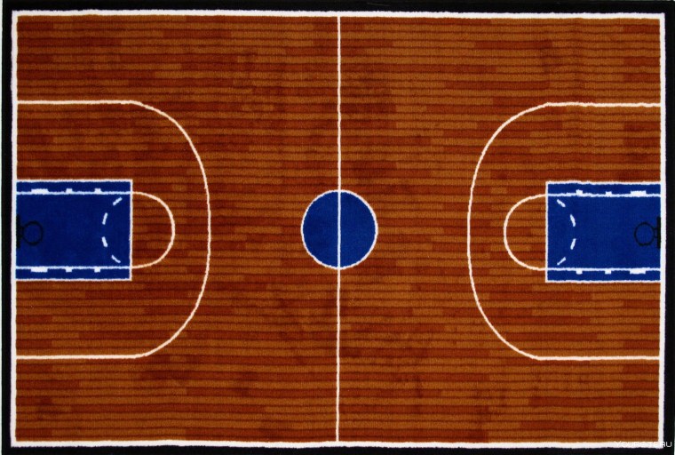 Баскетбольное поле вид сверху