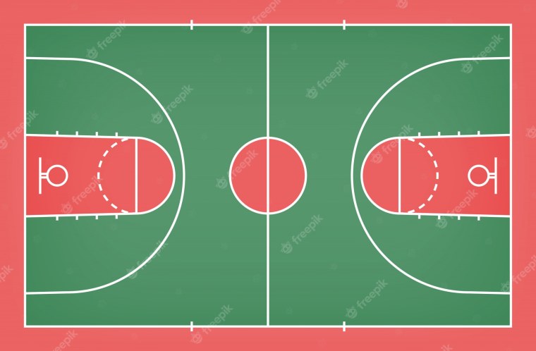 Баскетбольное поле сверху