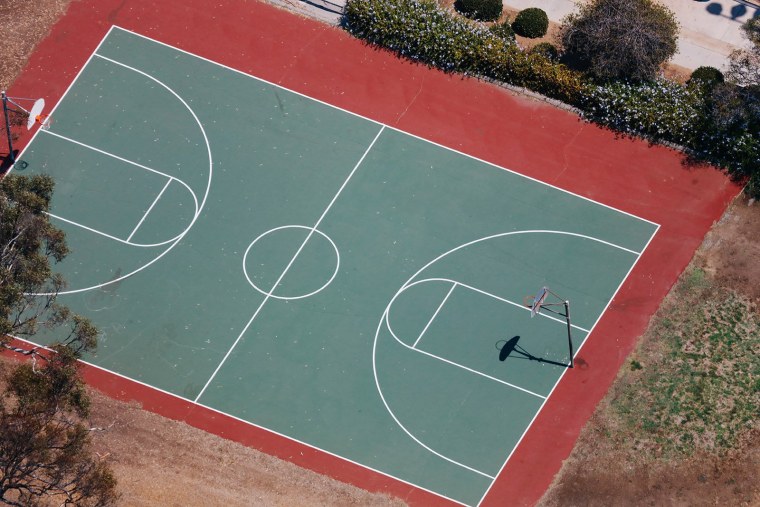 Баскетбольный корт вид сверху