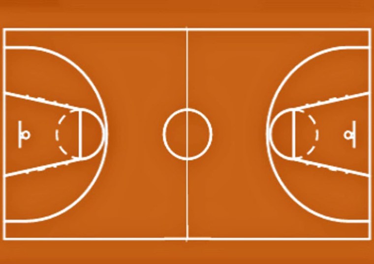 Баскетбольное поле сверху