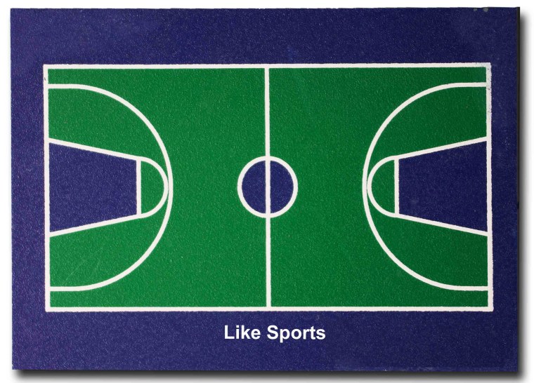 Баскетбольное поле сверху