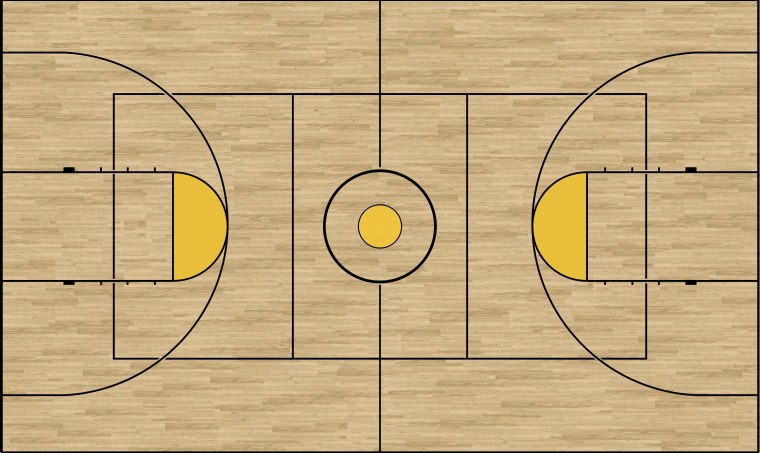 Баскетбольное поле вид сверху