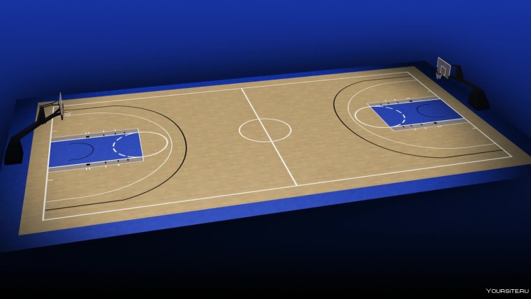 Баскетбольное поле вид сверху