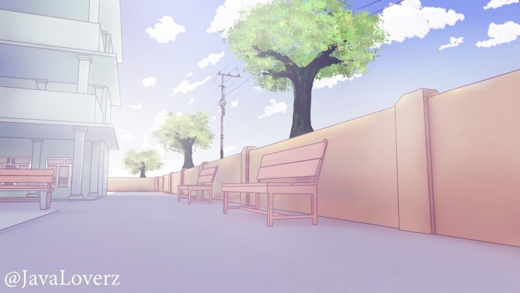 Аниме фон набережная