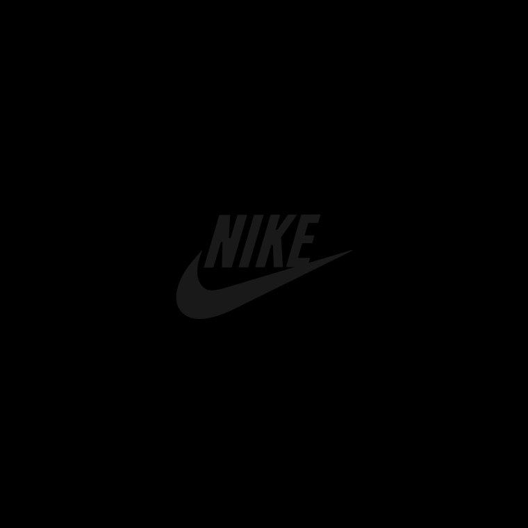 Nike логотип на черном фоне