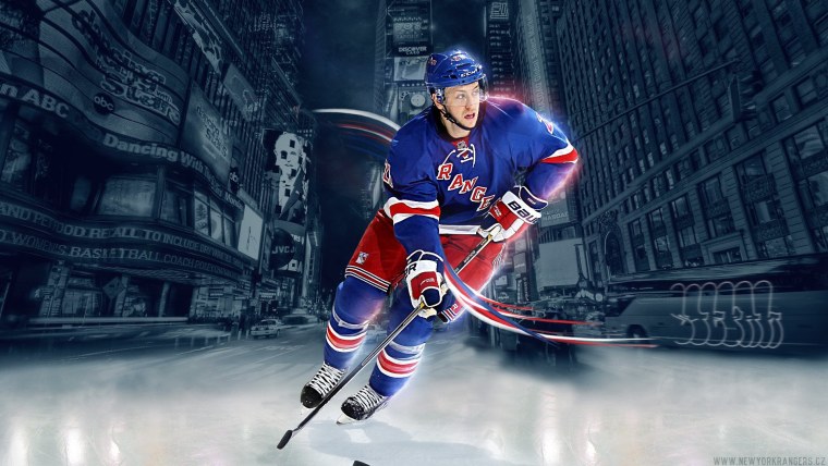 Хоккейный фон Нью Йорк Рейнджерс