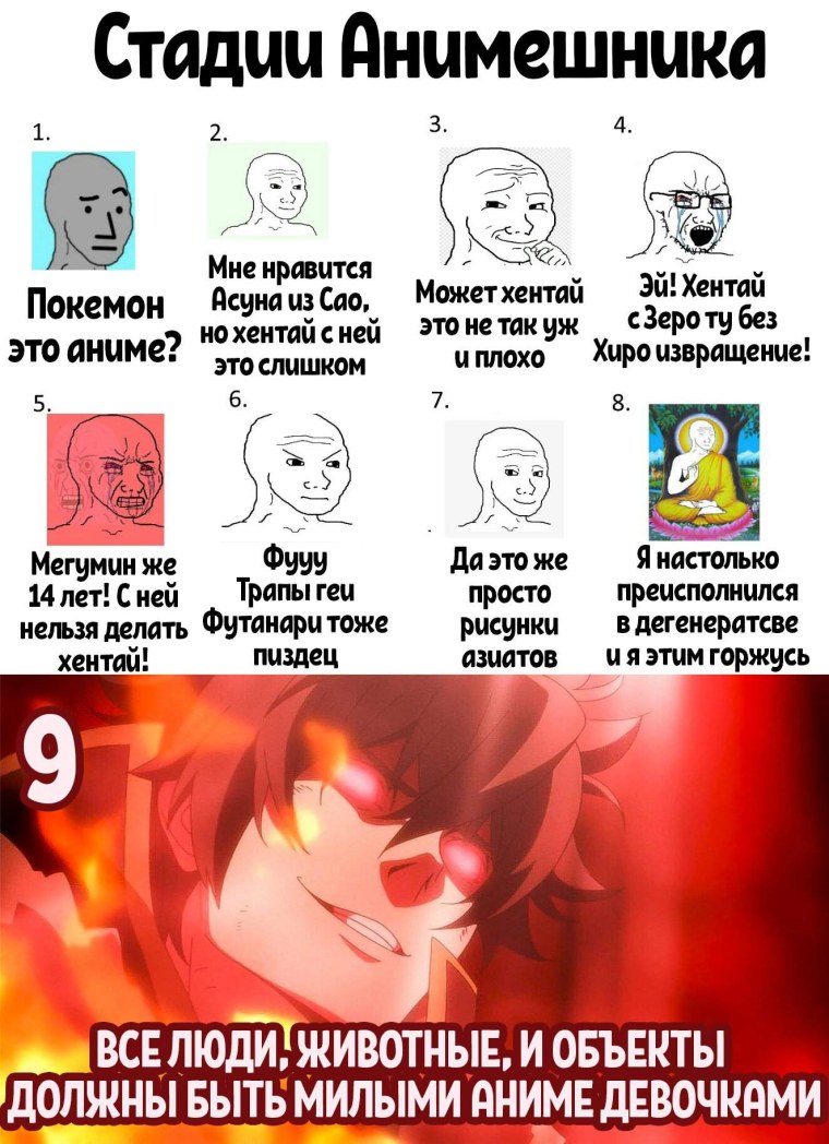 Стадии АНИМЕШНИКА