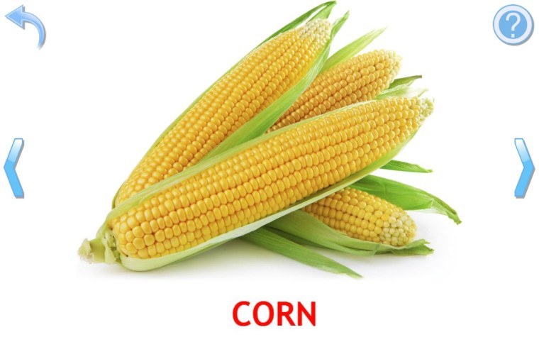 Кукуруза на белом фоне