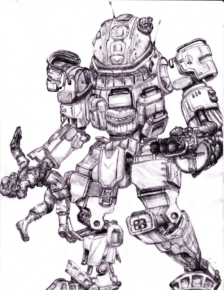 Боевые роботы карандашом