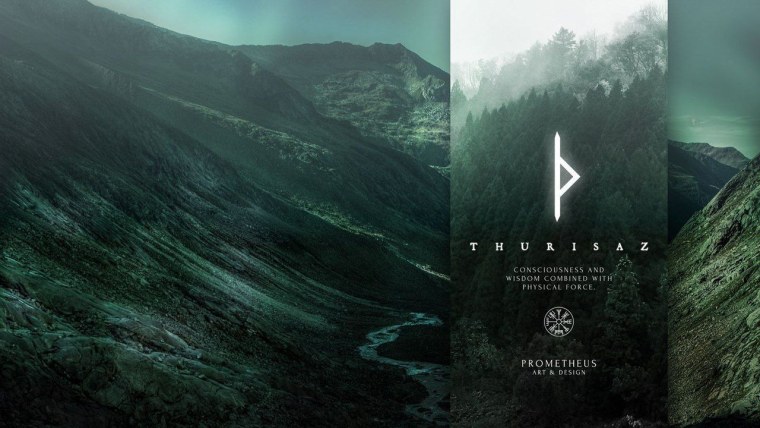 Скандинавские руны фон