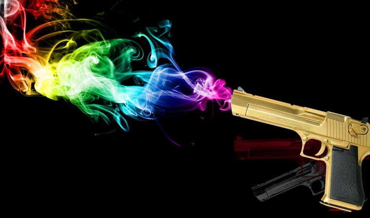 Револьвер трафарет