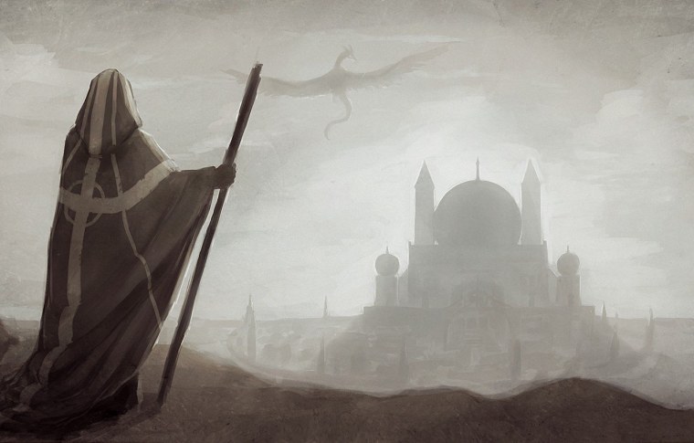 Путник с посохом