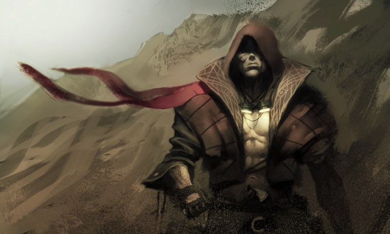 Мужчина в капюшоне арт фэнтези