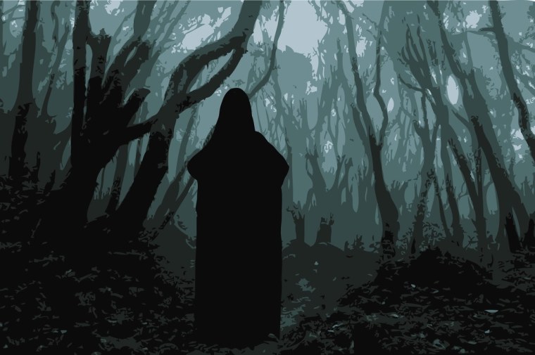 Лес черные фигуры