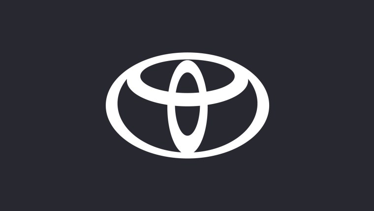 Логотип Тойота на белом фоне