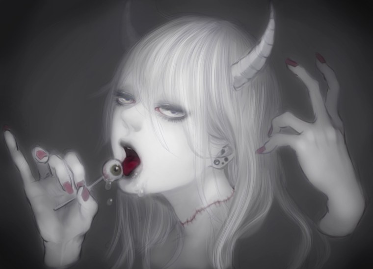 Страшные картинки аниме