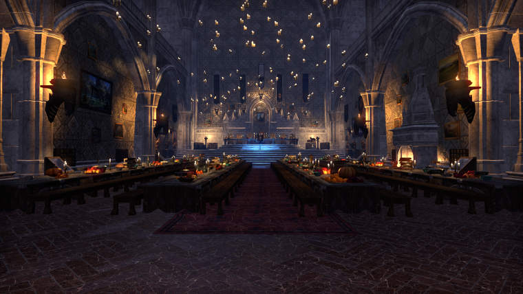 Гарри Поттер большой зал Хогвартса