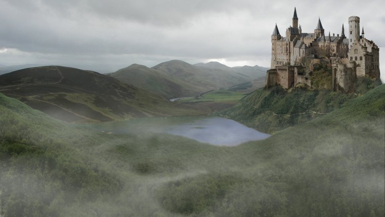 Гарри Поттер замок Хогвартс фон