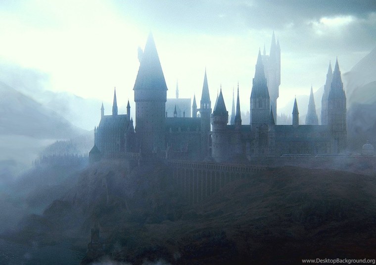 Гарри Поттер замок Хогвартс арт