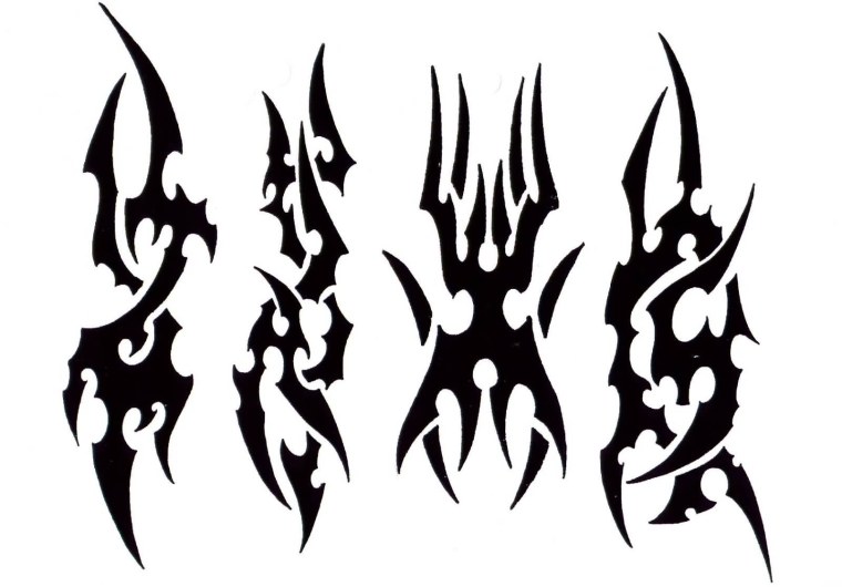 Трафарет тату на руку мужские