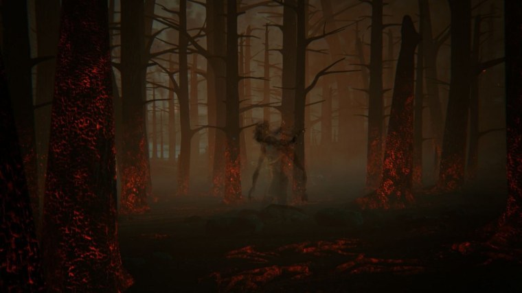 Сгоревший лес фэнтези