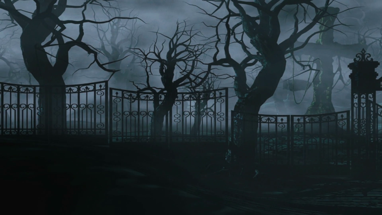 Страшный фон кладбище