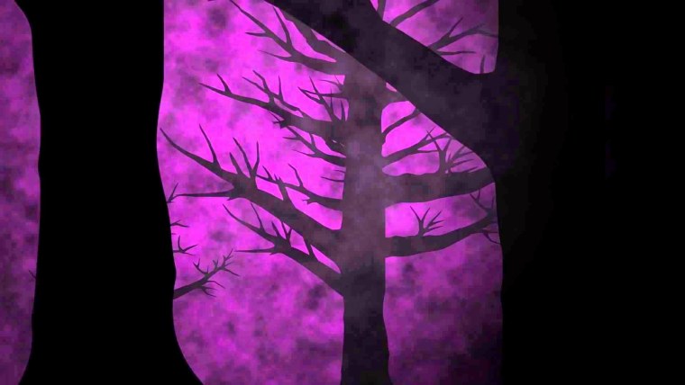 Лес фиолетовый ужасы