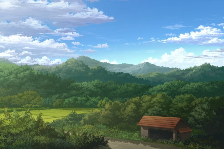 Пейзажи из аниме