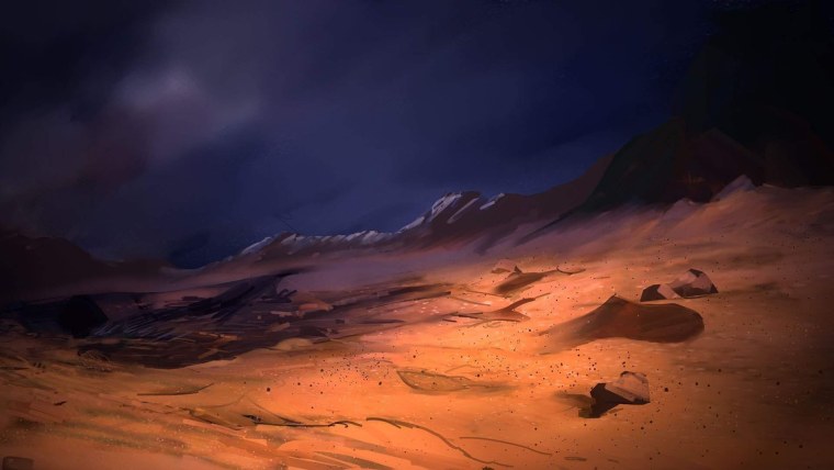 Пустыня ночью