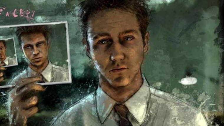 Эдвард Нортон и Брэд Питт Бойцовский клуб