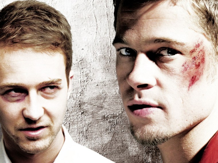 Бойцовский клуб Брэд Питт в халате