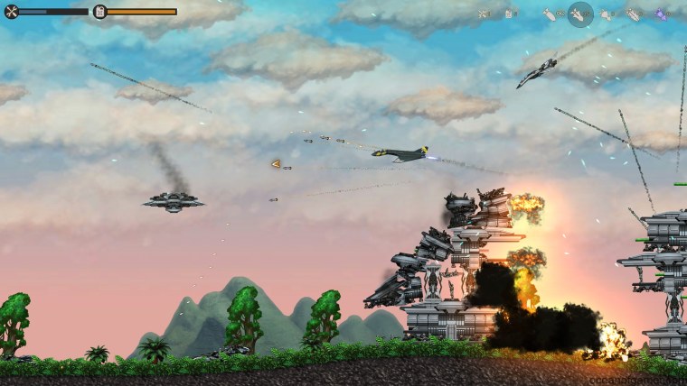 Игра про самолеты вид сбоку