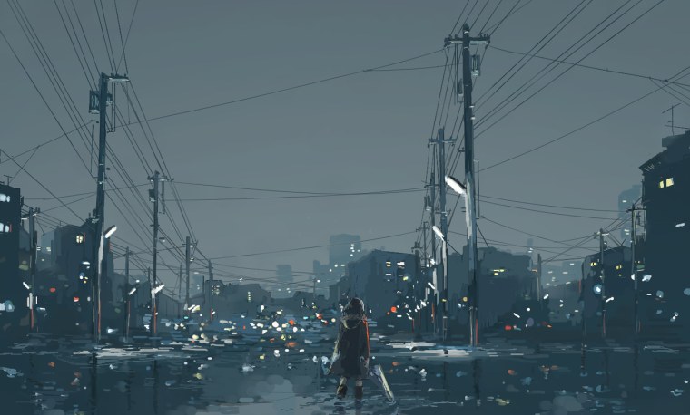 Аниме дождь