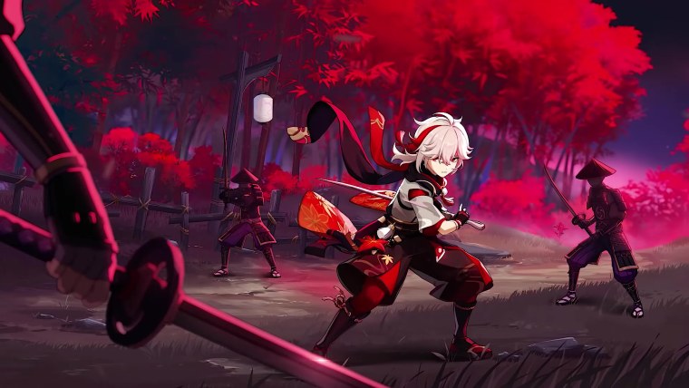 Аниме пейзаж Геншин Импакт