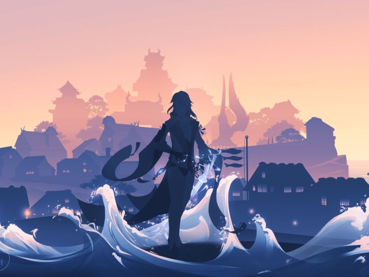 Камисато Аято обои