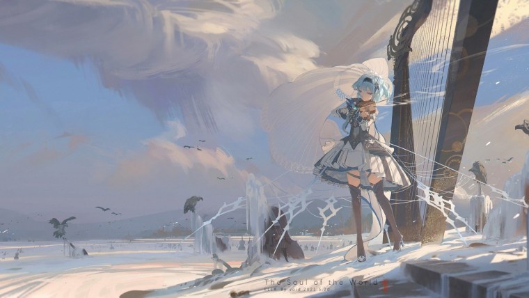 Аниме фон Геншин Импакт