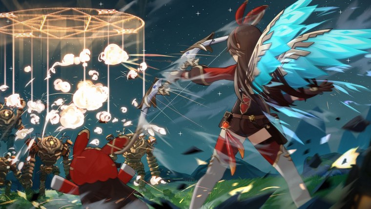 Фон аниме Геншин Дилюк